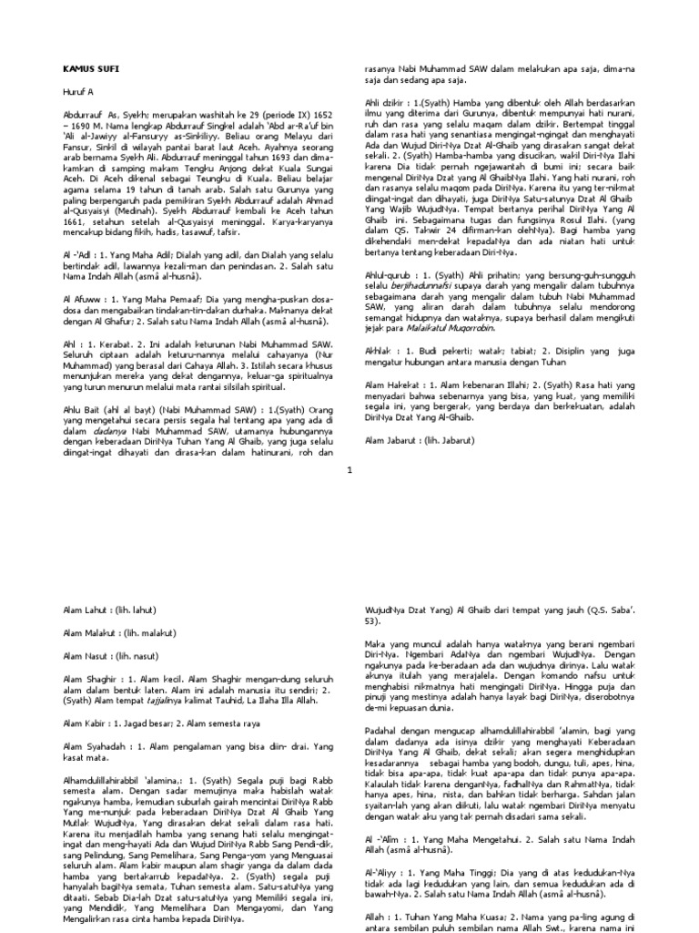 Kamus Sufi Pdf
