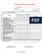 Nueva Declaracion Jurada de Entrega y Custodia de Documentos