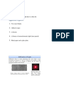 To Observe Diffraction of Light Due To A Thin Slit