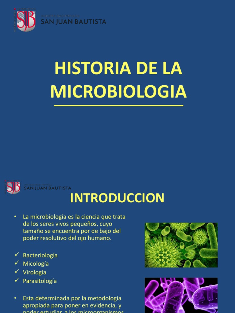 Evolución de la Microbiología Histórica | PDF | Microbiología | Luis ...