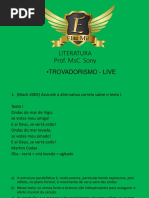 Plataforma Live Trovadorismo