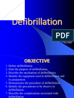 Defibrillation Procedure and Precautions