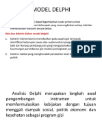 MODEL DELPHI DAN ANALISIS KEBIJAKAN GIZI