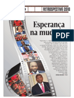 Esperança na mudança e desafios para Angola em 2019