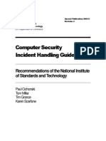 Computer Security Incident Handling Guide