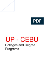 Up - Cebu: Colleges and Degree Programs