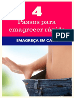 4 Passos para Emagrecer Rápido em Casa