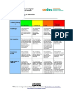 OER Project-Based Learning Rubric for Assessing Interviews