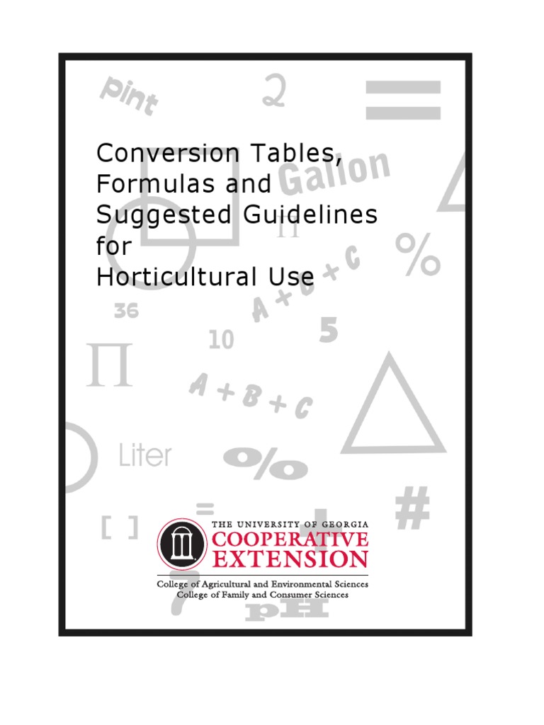 Conversion Tables | PDF | Gallon | Fertilizer