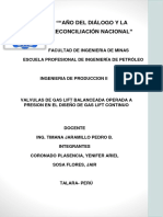 Valvulas de Gas Lift Balanceada Operada A Presion en El Diseño de Gas Lift Continuo