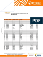 Accidentes Personal - Generacion Pos. (Inn) Nro.3100017178-0: Tipo Primer Apellido Segundo Apellido Nombres Numero Programa