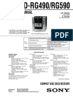 9553 Sony HCD-RG490 RG590 Sistema de Audio CD-casette Manual de Servicio