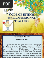 Code Of Ethics For Professional Teachers Profession Teachers