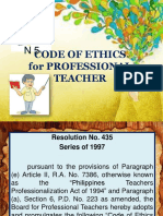 Code of Ethics For Professional