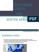 The European Union AND South Africa