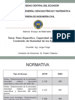 PESO ESPECÍFICO, CAPACIDAD DE ABSORCIÓN Y CONTENIDO DE HUMEDAD DE LOS AGREGADOS.pptx