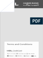 Terms and Conditions (HBL CreditCard)