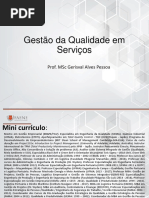Gestão da Qualidade em Serviços