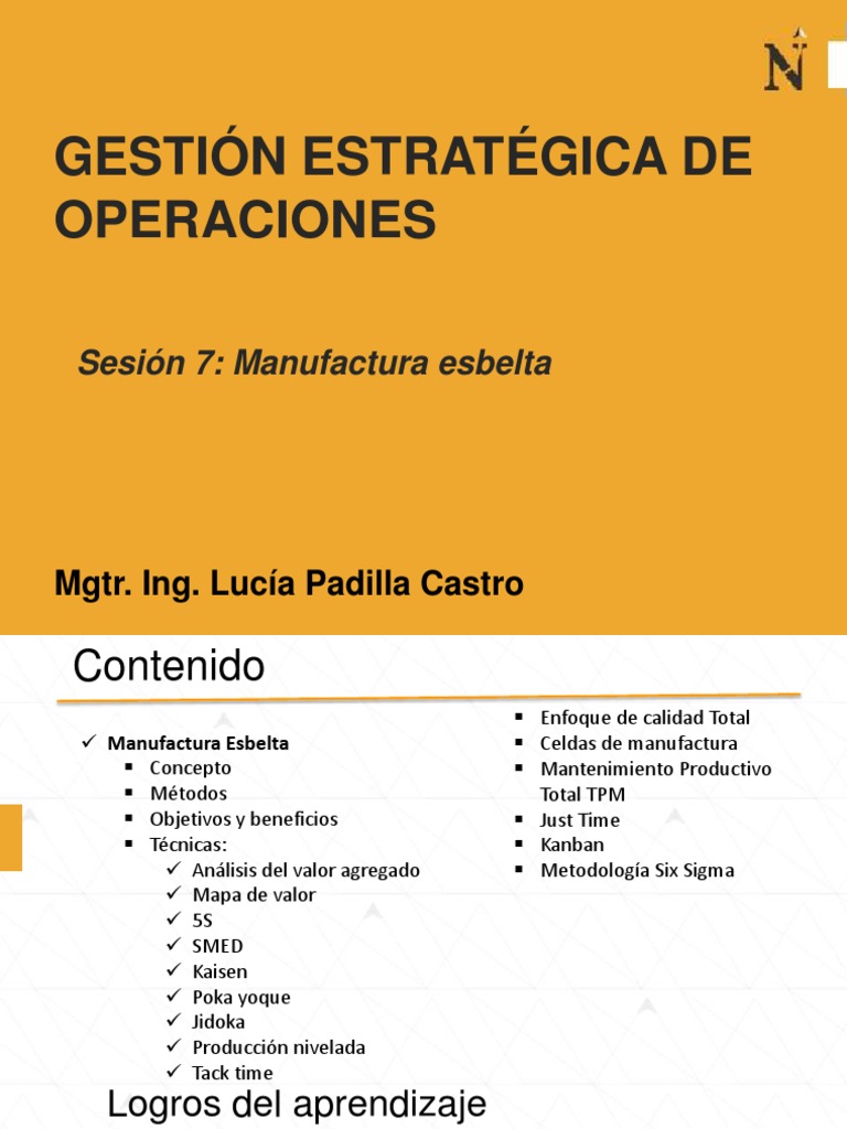 Estrategias de Manufactura Esbelta | PDF | Lean Manufacturing ...