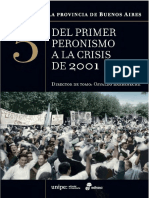 Del primer peronismo a la crisis de 2001 - Historia de la Provincia de Buenos Aires