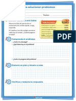 Actividades para solucionar problemas de multiplicación