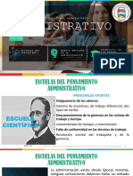 Escuelas Del Pensamiento Administrativo