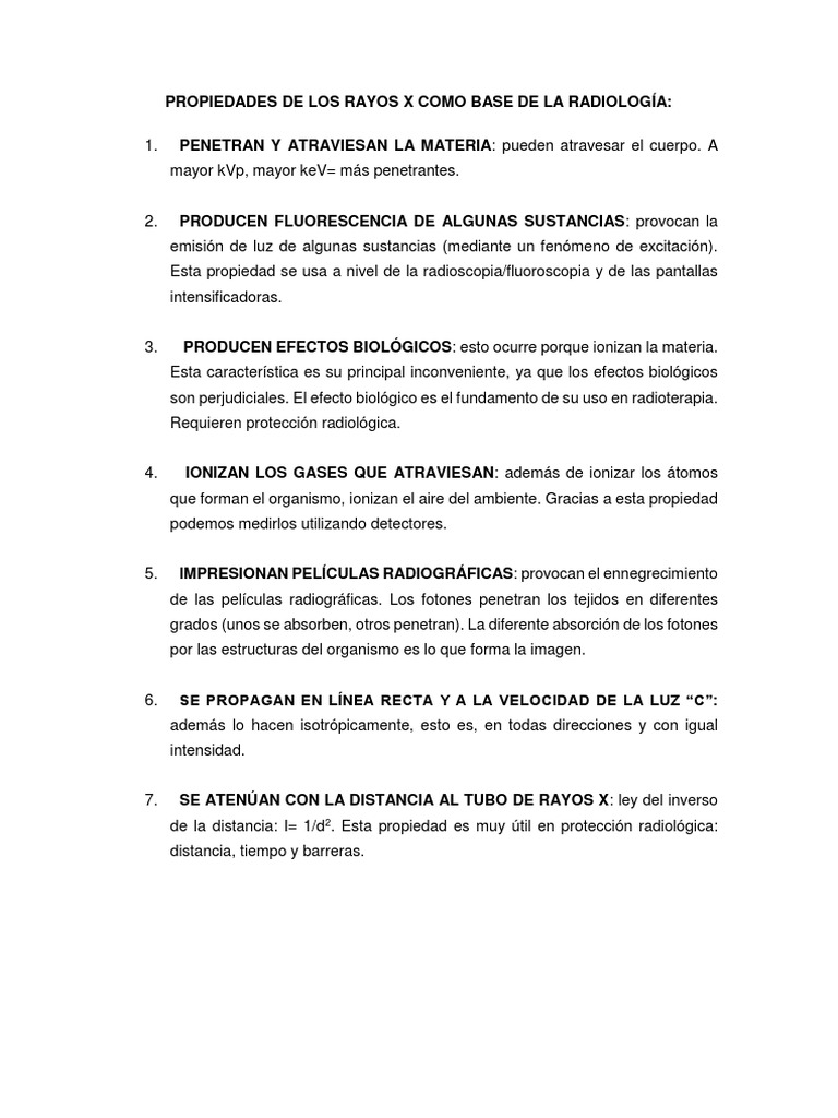 Propiedades de Los Rayos X | PDF | Rayo X | Electrodinámica
