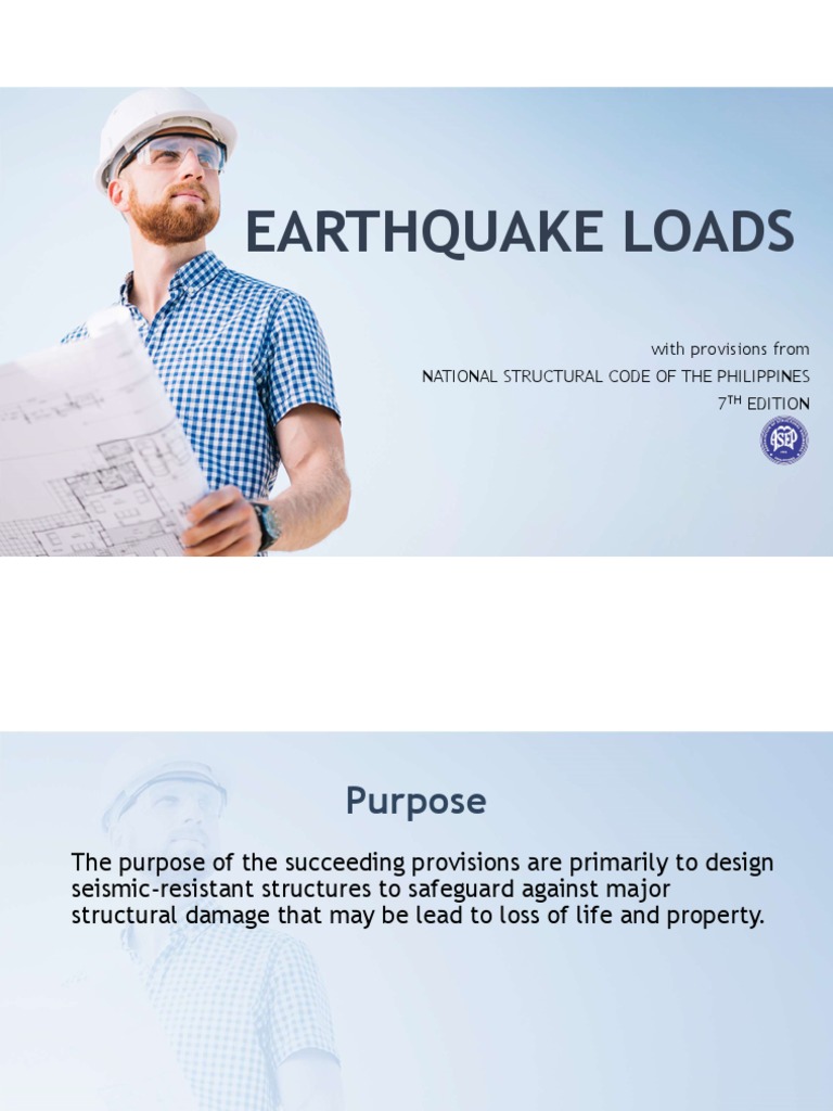 Earthquake Loads With Provisions From National Structural Code of The