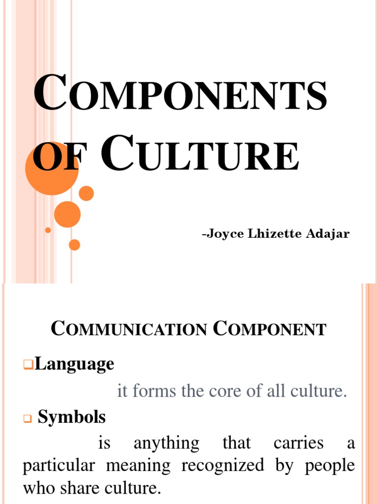 Key Components of Culture Explained | PDF
