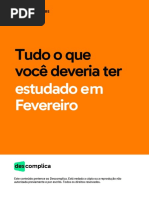 Check List Fevereiro