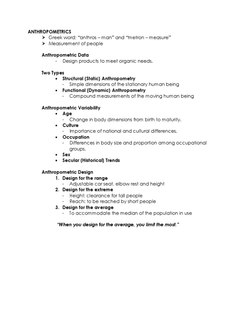 Theory Of Architecture Notes Docx Lighting Anthropometry