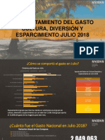 Julio 2018 Gasto en Cultura Diversión y Esparcimiento