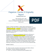 Plagiarism Checker X Originality: Similarity Found: 11%