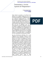 Pensamiento y Acción - La Apuesta de Wittgenstein