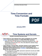 Time conversions and time format