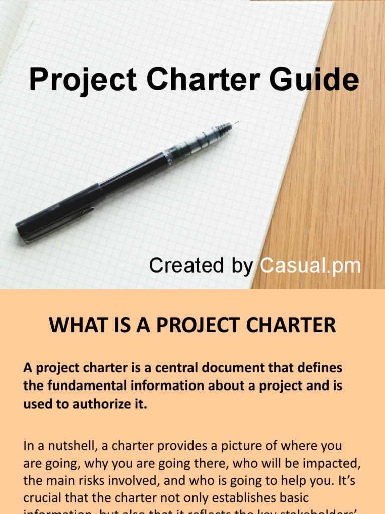 Project Charter Guide: Created by | PDF | Goal | Project Management