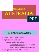 Education System in Australia