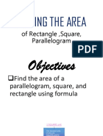 Area of Square, Rectangle