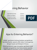 Strategi Pembelajaran - Entering Behavior