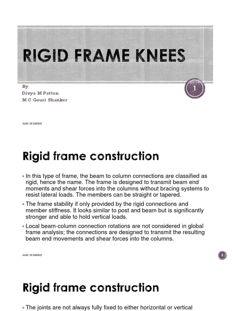 Rigid Frame Structures and Design Insights | PDF | Beam (Structure ...