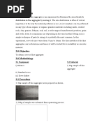 Sieve Analysis of Fine Aggregate