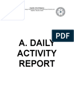 A. Daily Activity: Republic of The Philippines