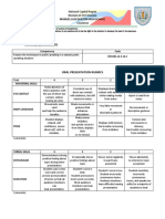 Narrative (Oral Presentation Rubrics) - English 10