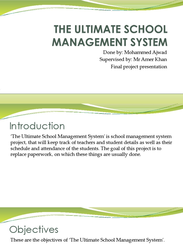Ultimate School Management System Overview | PDF | Career & Growth ...
