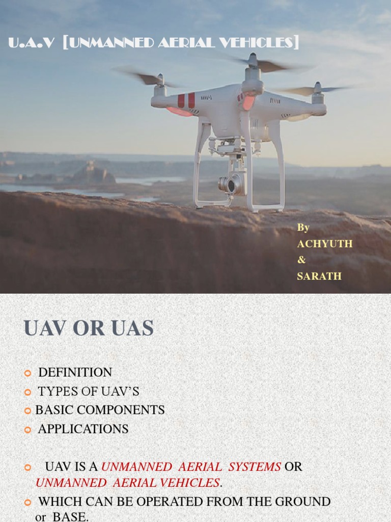U A V Unmanned Aerial Vehicles: by Achyuth & Sarath | PDF | Quadcopter ...