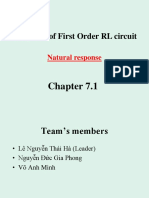 Response of First Order RL Circuit