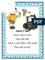 Jack's Net: Jack Has A Net. The Net Fell. Jack's Net Fell in The Well. The Net Is Wet
