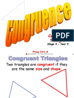 Congruent Triangles: Press Ctrl-A