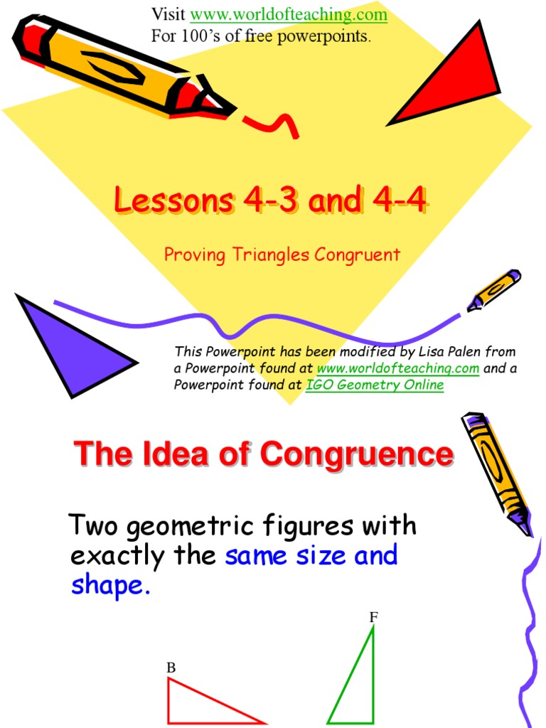 Triangle Congruence Proofs Explained | PDF | Triangle Geometry | Euclid