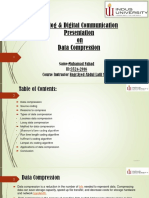 Analog & Digital Communication Presentation On Data Compression